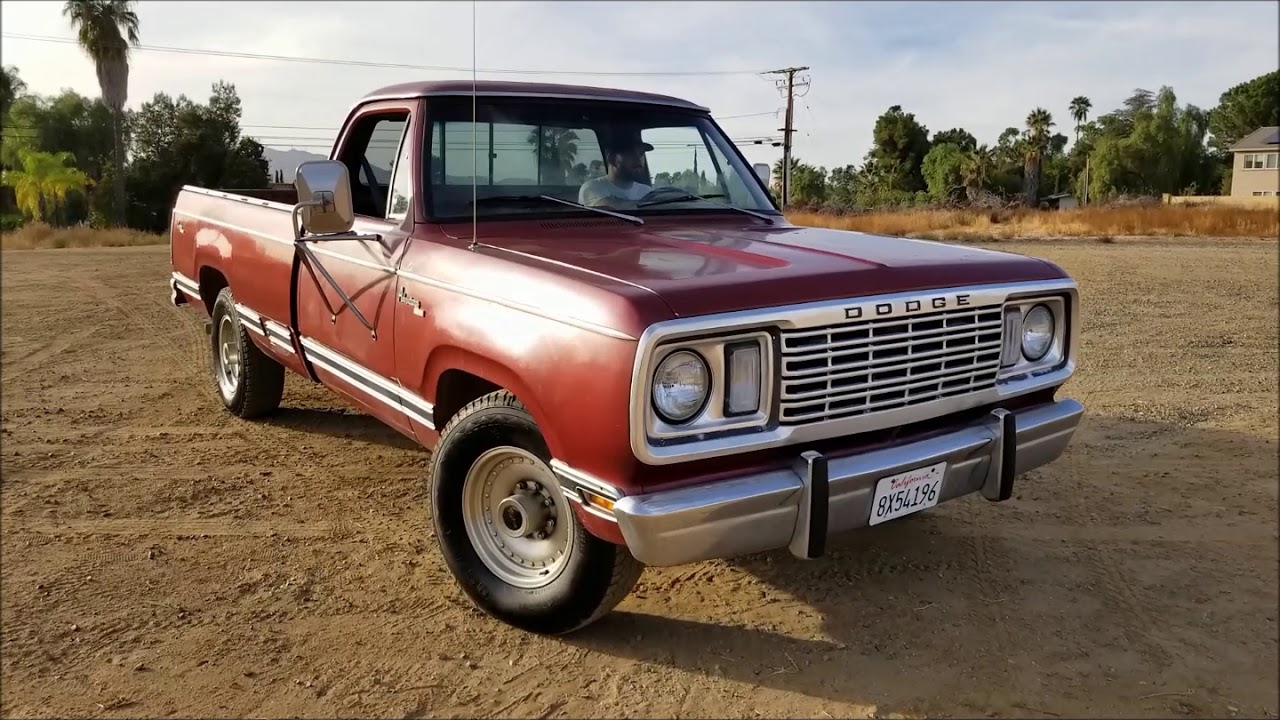 1978 dodge d200 adventurer camper up on ebay