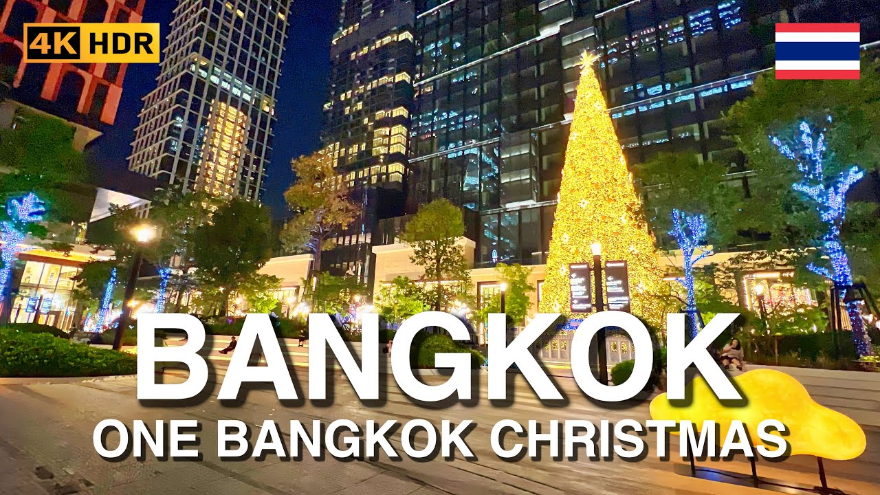 One Bangkok Christmas Walking Tour 2025🎄Experience Magical Winter Lights & Nightlife | 4K HDR