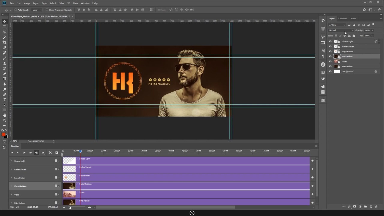 Como Criar  Vídeo no Photoshop (Timeline Photoshop)
