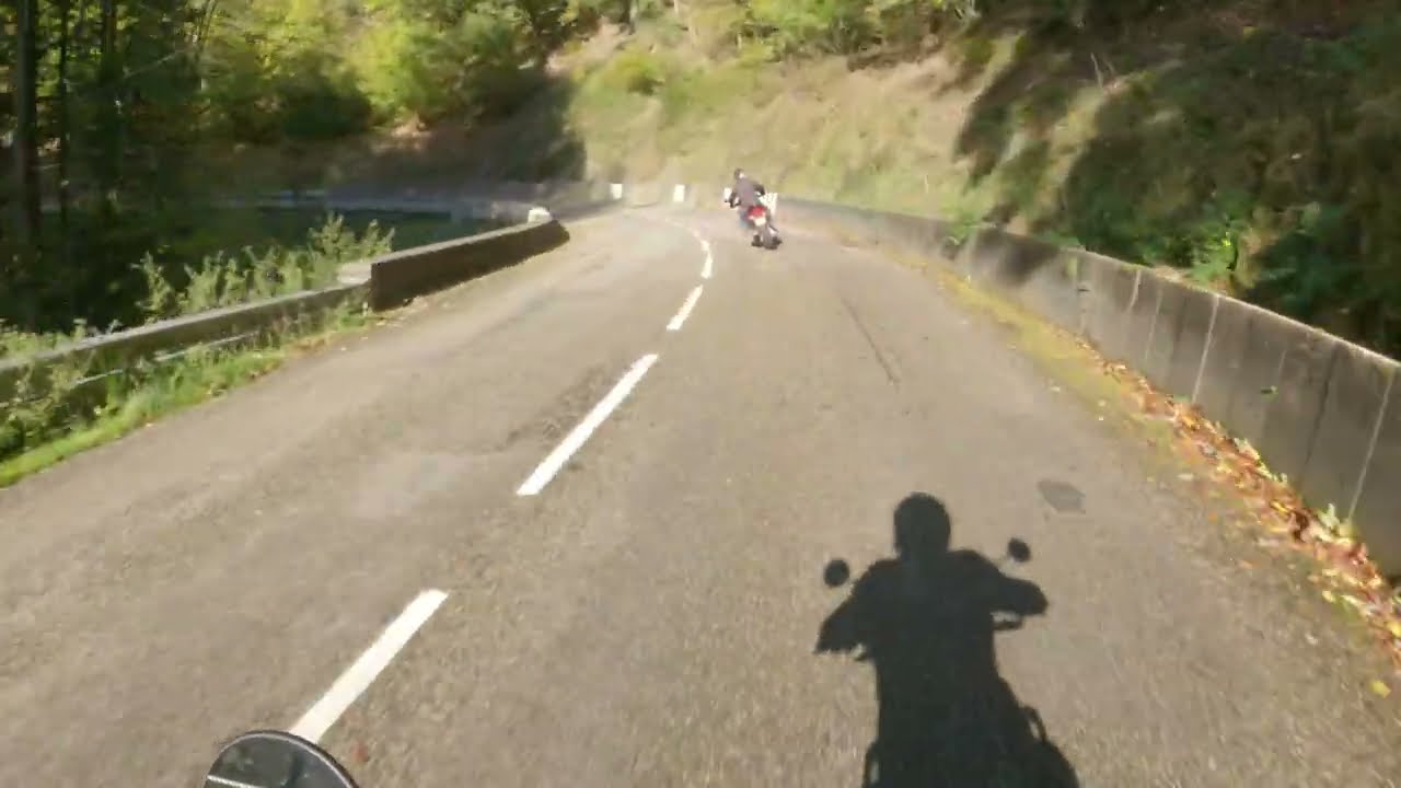 Balade moto tranquille en Alsace