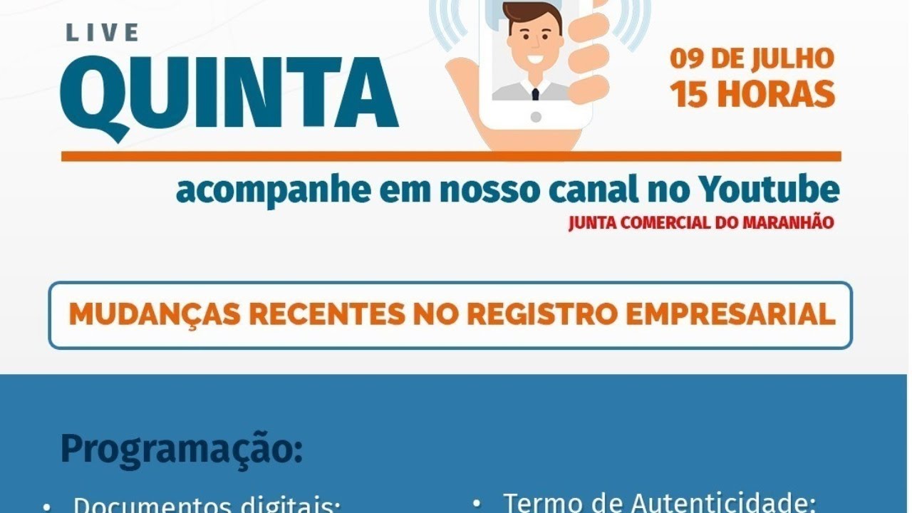 [LIVE JUCEMA] - Mudanças Recentes no Registro Empresarial