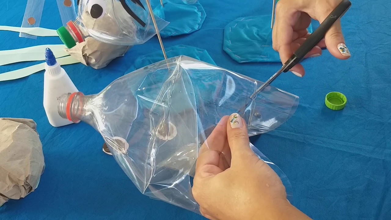 OFICINA DE PEIXE COM GARRAFA PET
