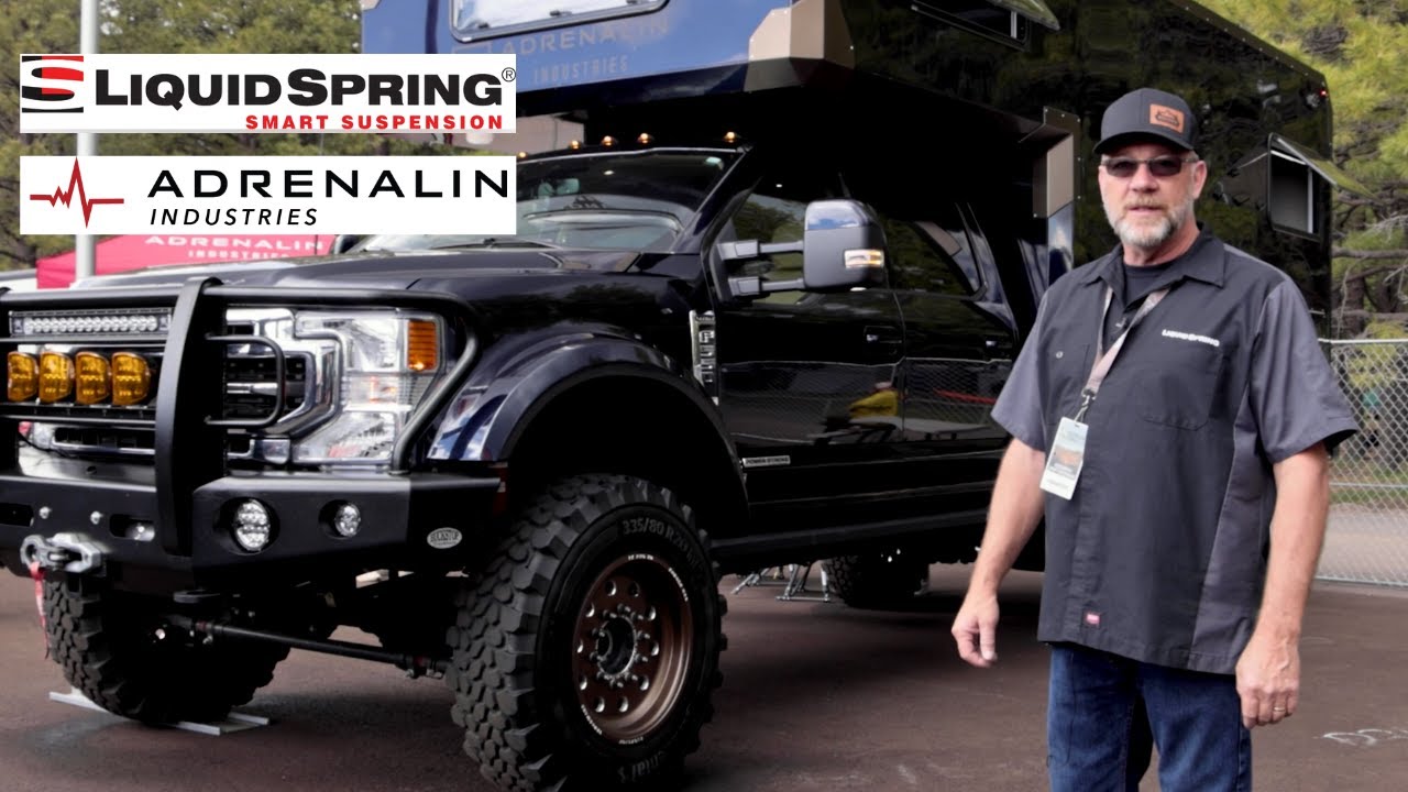 Liquid Spring Suspension on our F550 Overland Series truck