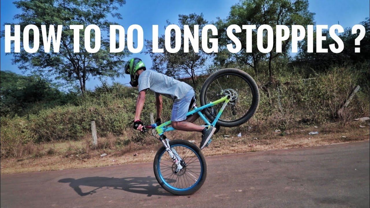 How to do longer stoppies ! [ ABHISHEK SINGH ]
