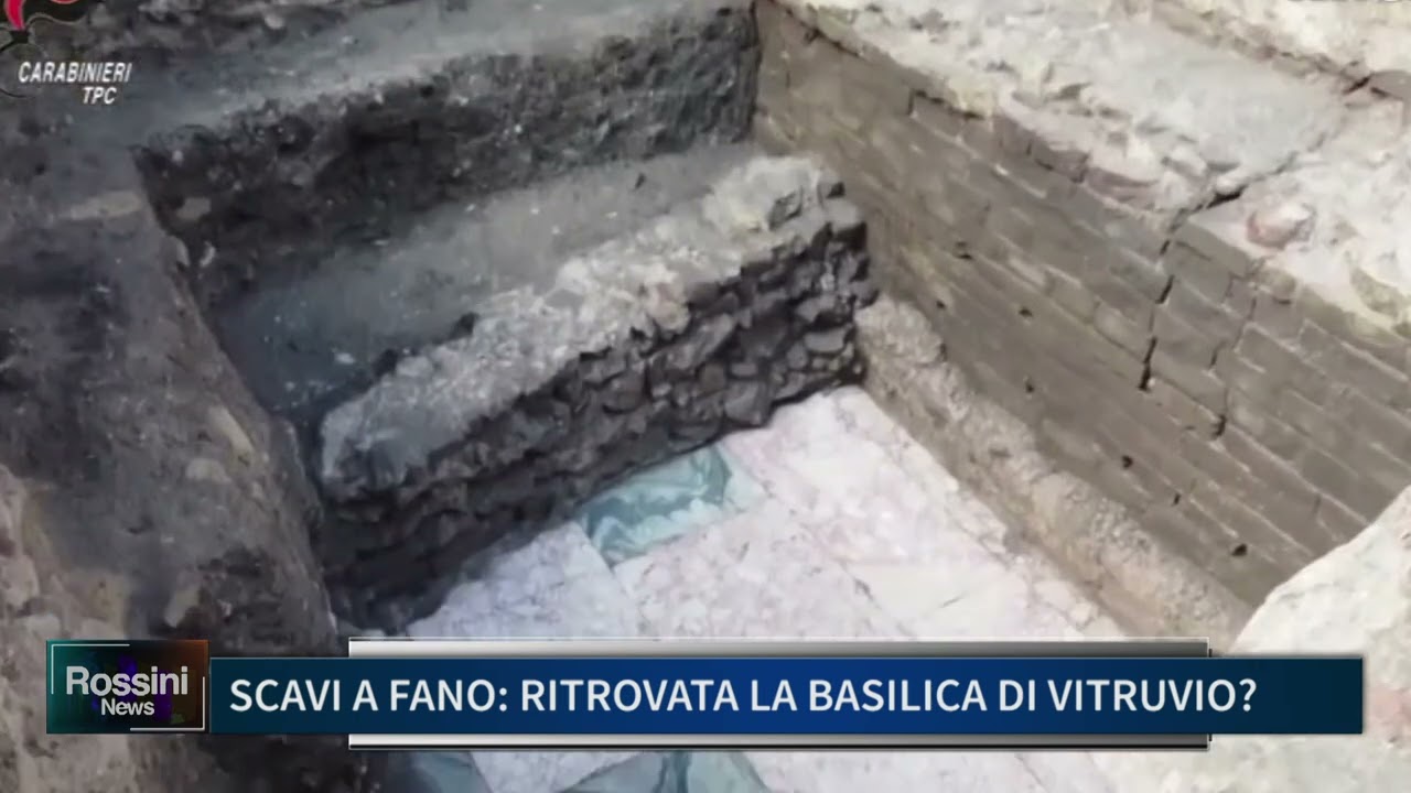 SCAVI A FANO: RITROVATA LA BASILICA DI VITRUVIO