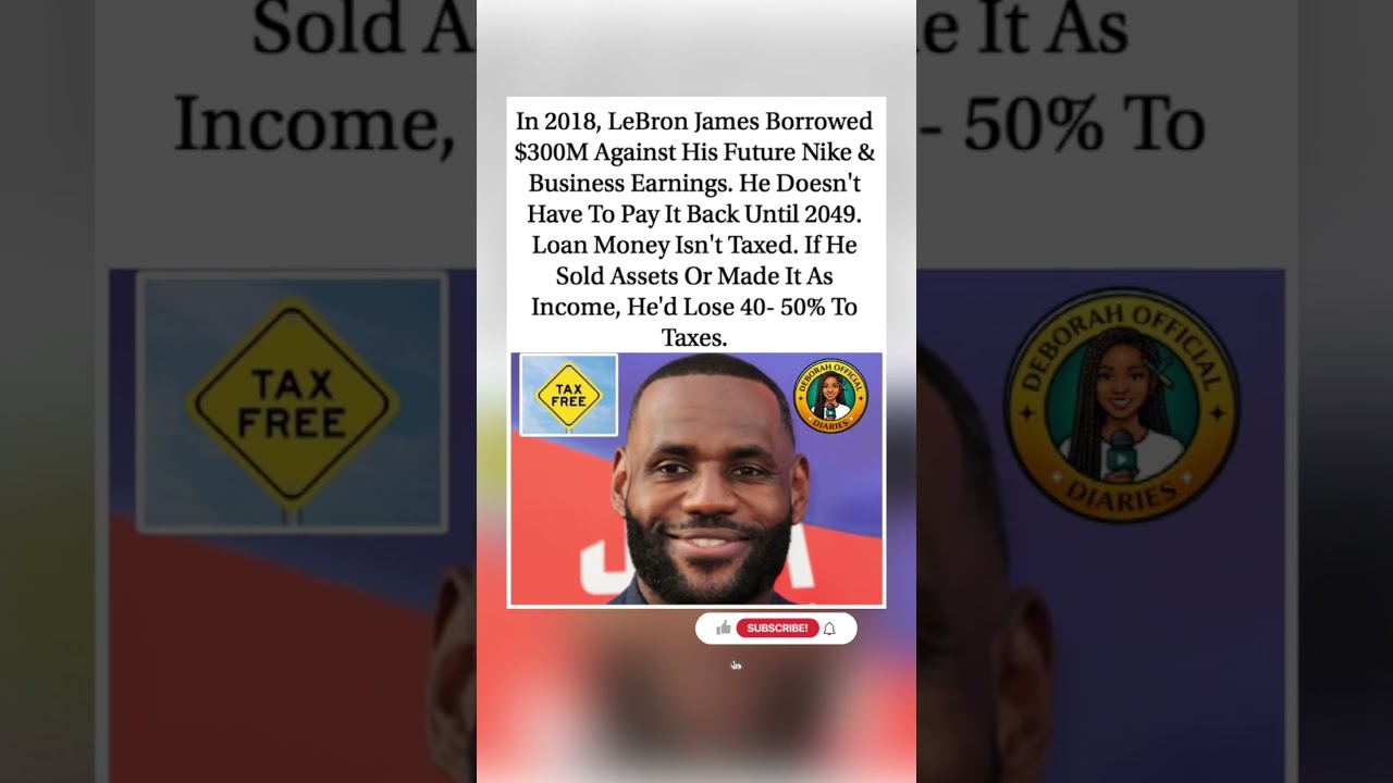 How LeBron James Borrowed $300 Million Tax-Free Against His Future Income#shorts