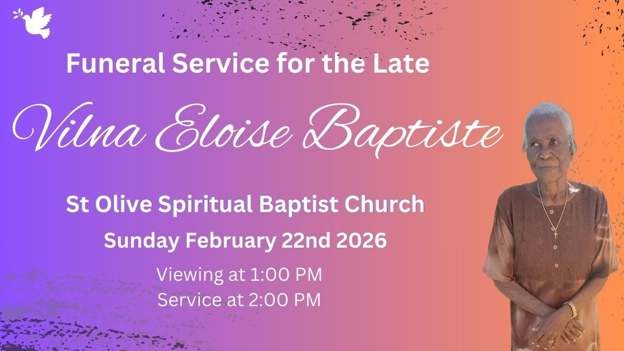 Vilna Eloise Baptiste - Funeral Service