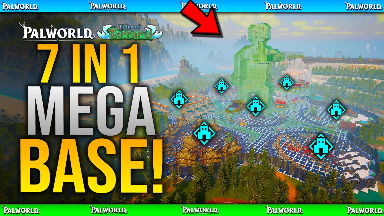 The Ultimate Palworld MEGA BASE! - 7 Bases in ONE - Complete Tour / Base Tips & Tricks
