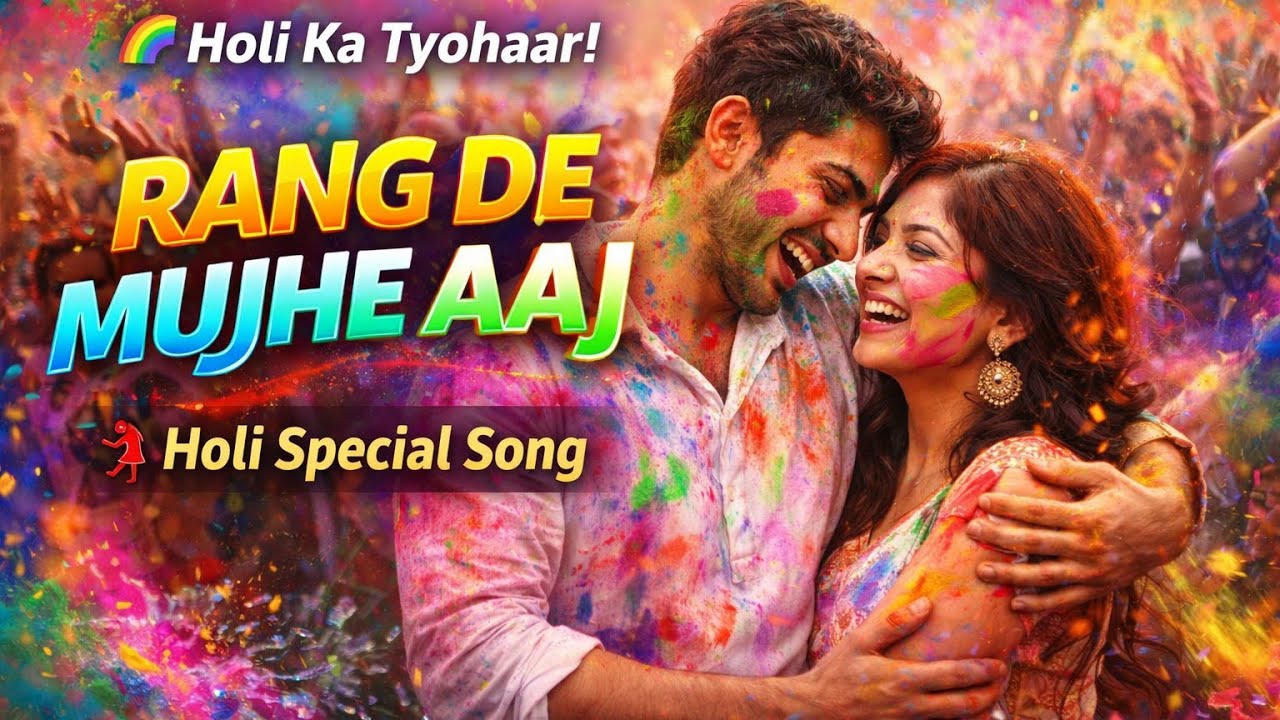 Rang De Mujhe Aaj 🌈🔥 | Holi Special Song 2026 | Party Anthem