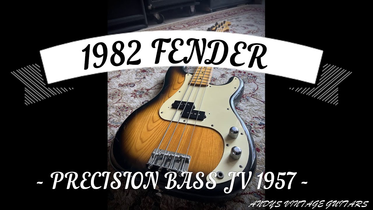 1982 FENDER PRECISION BASS - 57 JV SERIES MADE IN JAPAN - Andy's Vintage Guitars