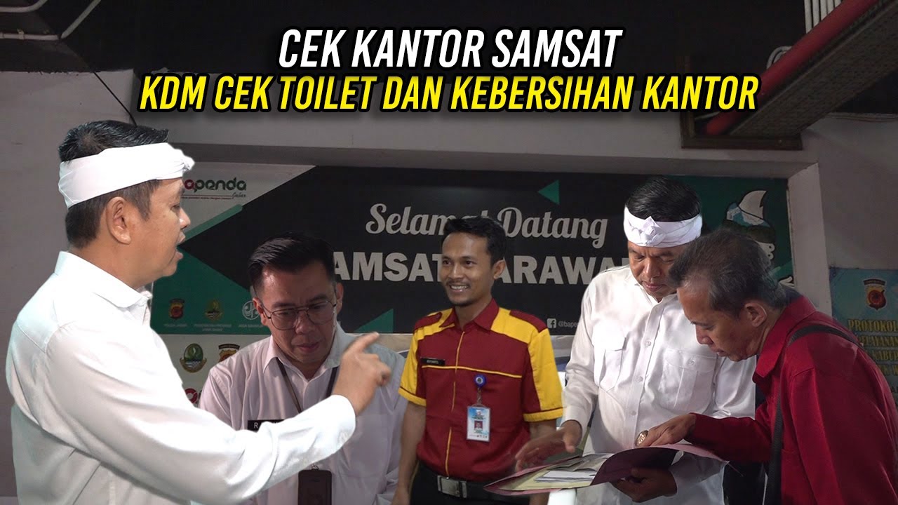 CEK KANTOR SAMSAT - KDM CEK TOILET DAN KEBERSIHAN KANTOR