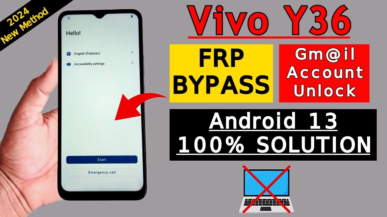 Vivo Y36 FRP Bypass Without PC🔥2024 | All Vivo Android 13 Remove FRP Lock | Google Account Bypass
