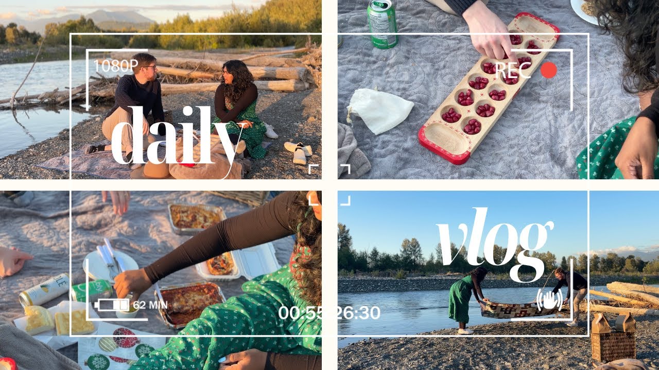 PICNIC BY THE RIVER | Our slow Canadian life | Weekend VLOG | Canadian Couple | Mountain Sunset |