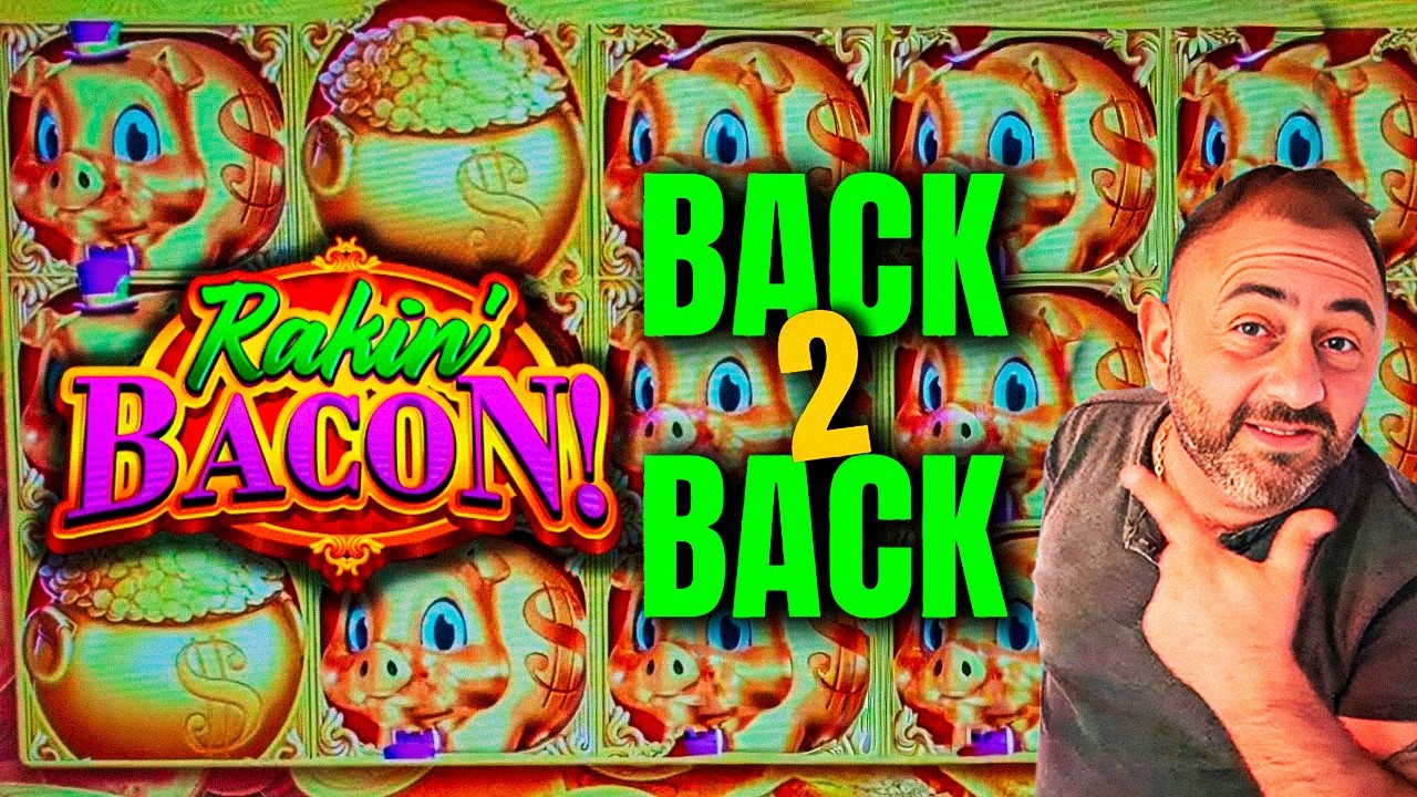 🤑Джекпот на игровом автомате RAKIN' BACON