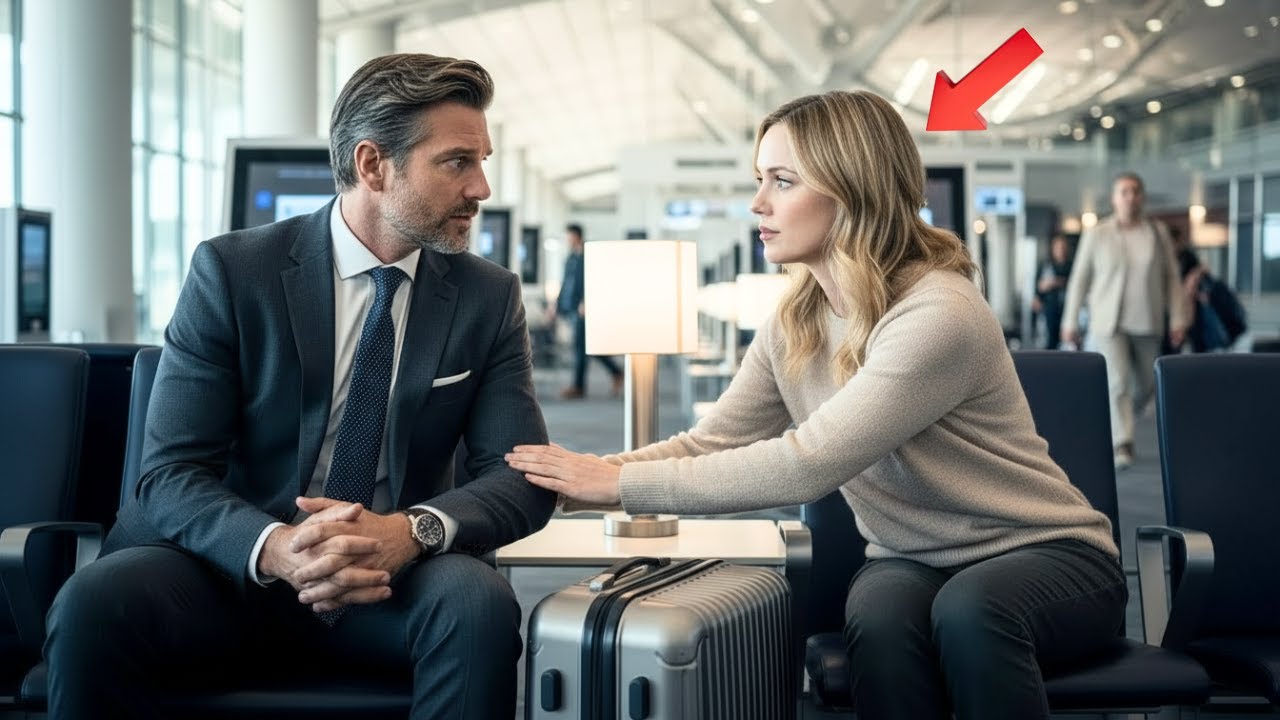 “ARE YOU LOST?” A BLONDE STRANGER ASKS AN AMERICAN MILLIONAIRE AT THE AIRPORT… UNTIL…