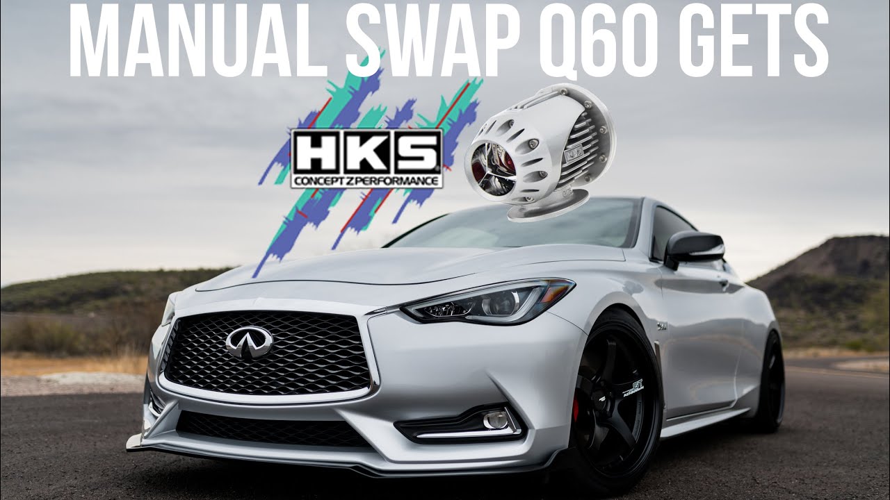 Worlds First Manual Swap Infiniti Q60 Gets HKS Blow Off Valves