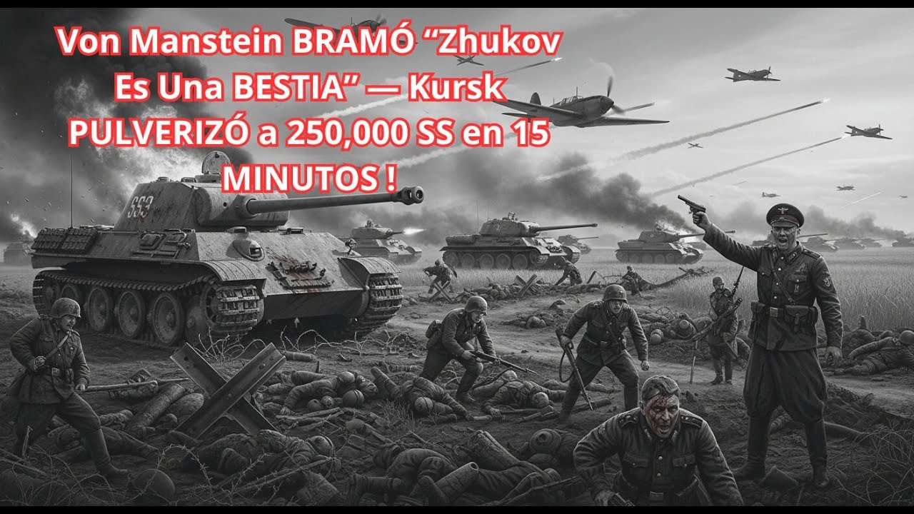 Von Manstein BRAMÓ “Zhukov Es Una BESTIA” — Kursk PULVERIZÓ a 250,000 SS en 15 MINUTOS Exactos