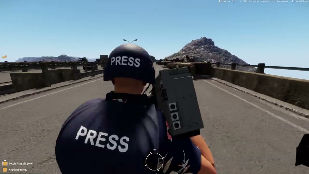 ENN news. battle of Hoover Damn.