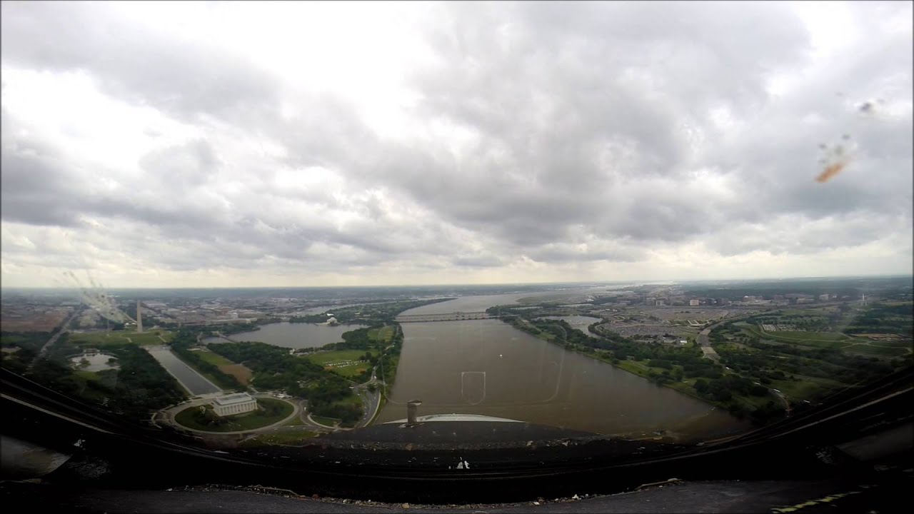 Cockpit view AirTran 717 approach and landing Washington