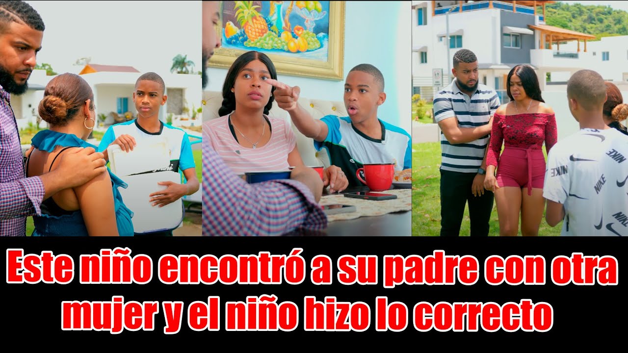 Encontró a su padre con otra mujer y el niño hizo lo correcto.