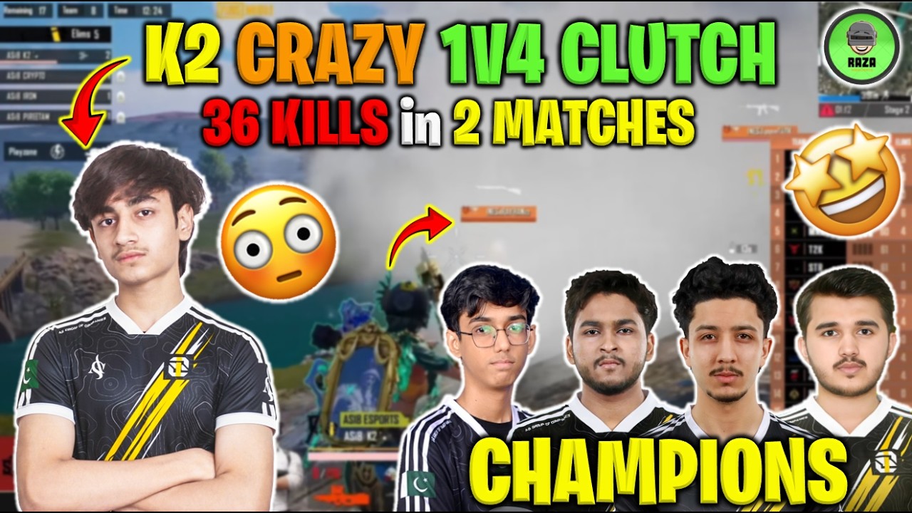 CASTERS CRAZY REACTION ON K2 1V4 CLUTCH 💀 ASi8 CHAMPIONS 🏆 @RihaM Gaming