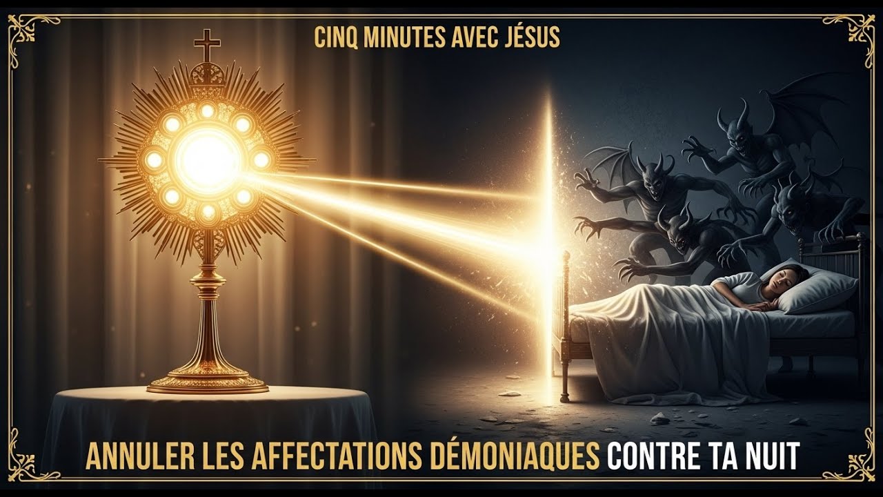 Cinq Minutes avec Jésus au Saint-Sacrement : Annuler les Affectations Démoniaques contre ta Nuit