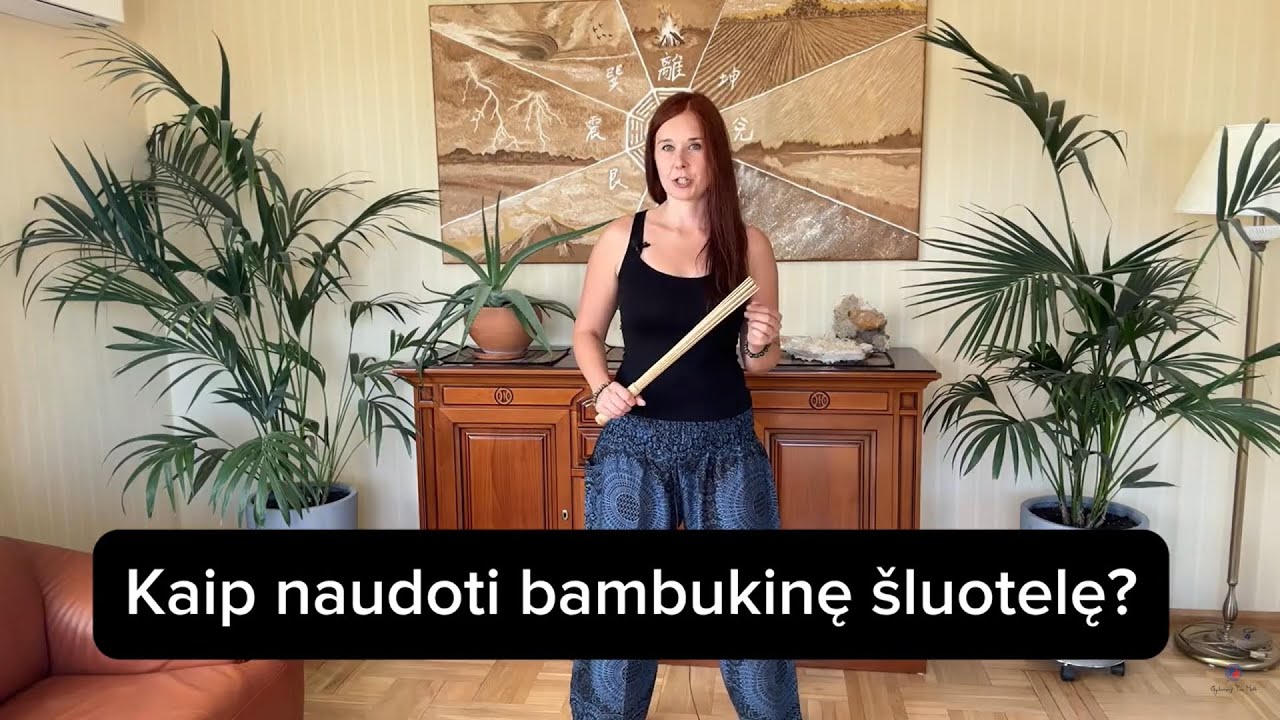 Kaip naudojama bambukinė šluotelė?