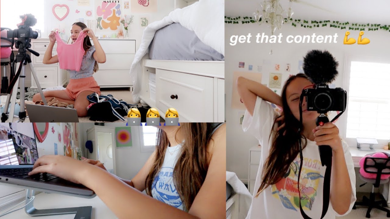 day in my life as a content creator 💻🙌