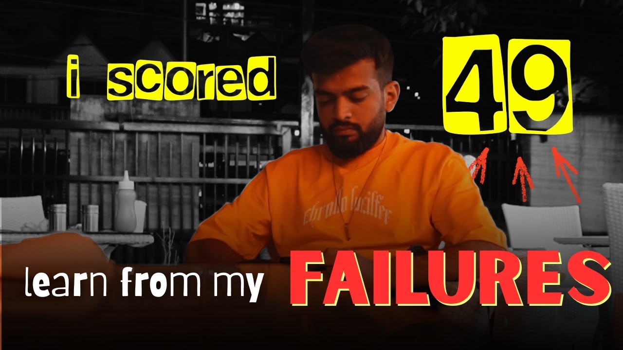 i studied 14 hours a day - scored only 49 marks (ruined my IIT dreams)
