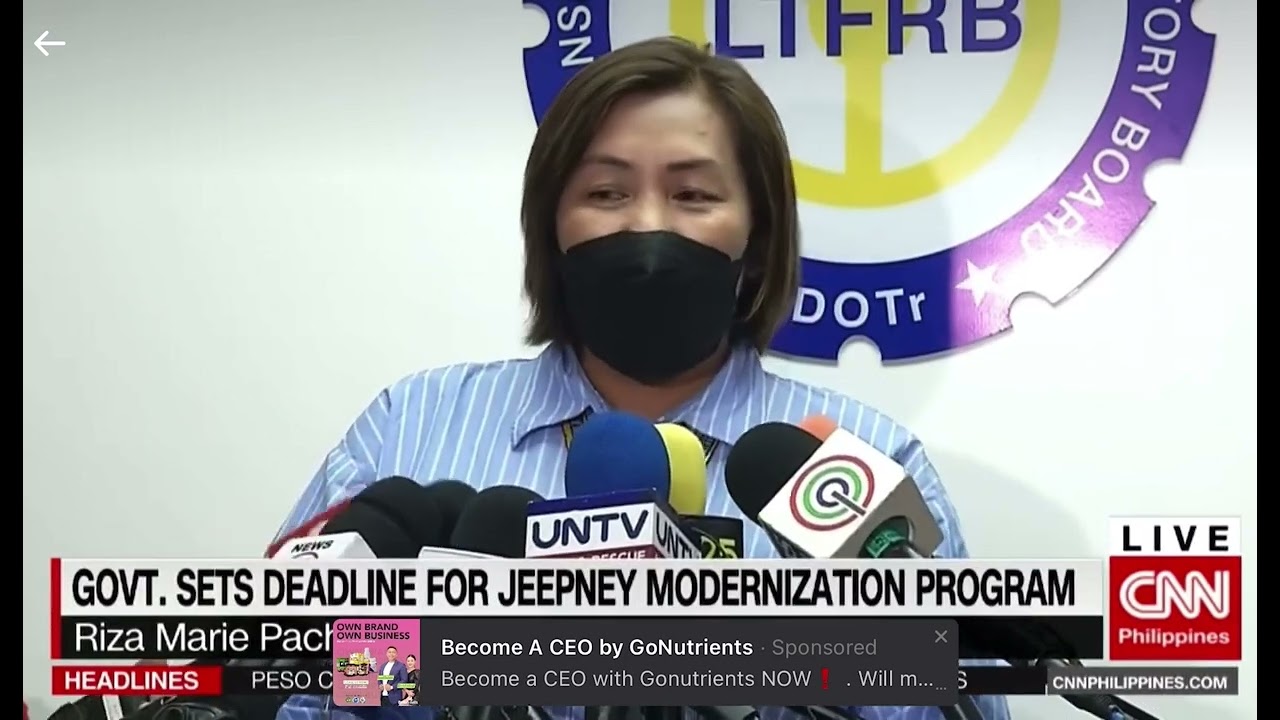 CNN PHILIPPINES, Government sets deadline for jeepney modernization program, The Final Word