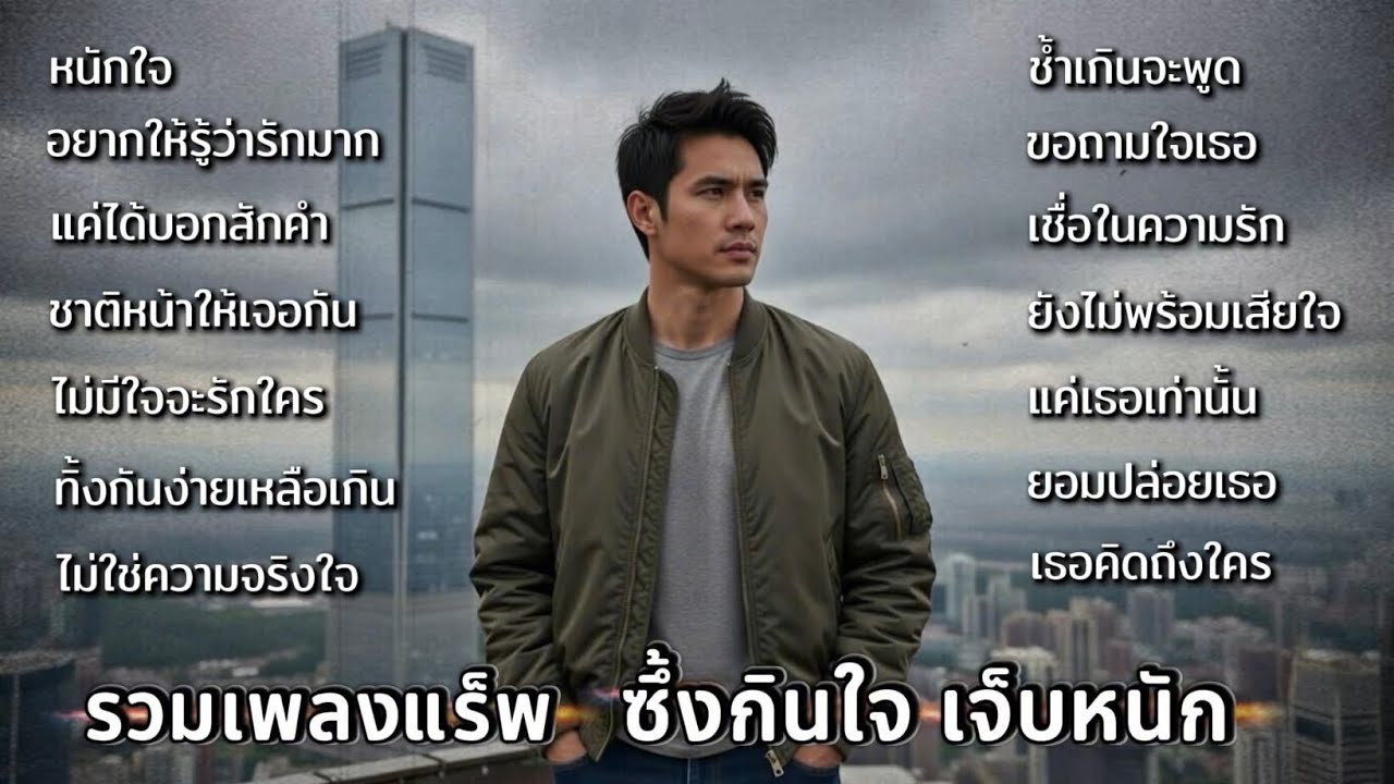 รวมเพลงแร็พอกหัก ซึ้งกินใจ เจ็บหนักเพราะเธอ แต่ก็ยังรักต่อไปJ-songs