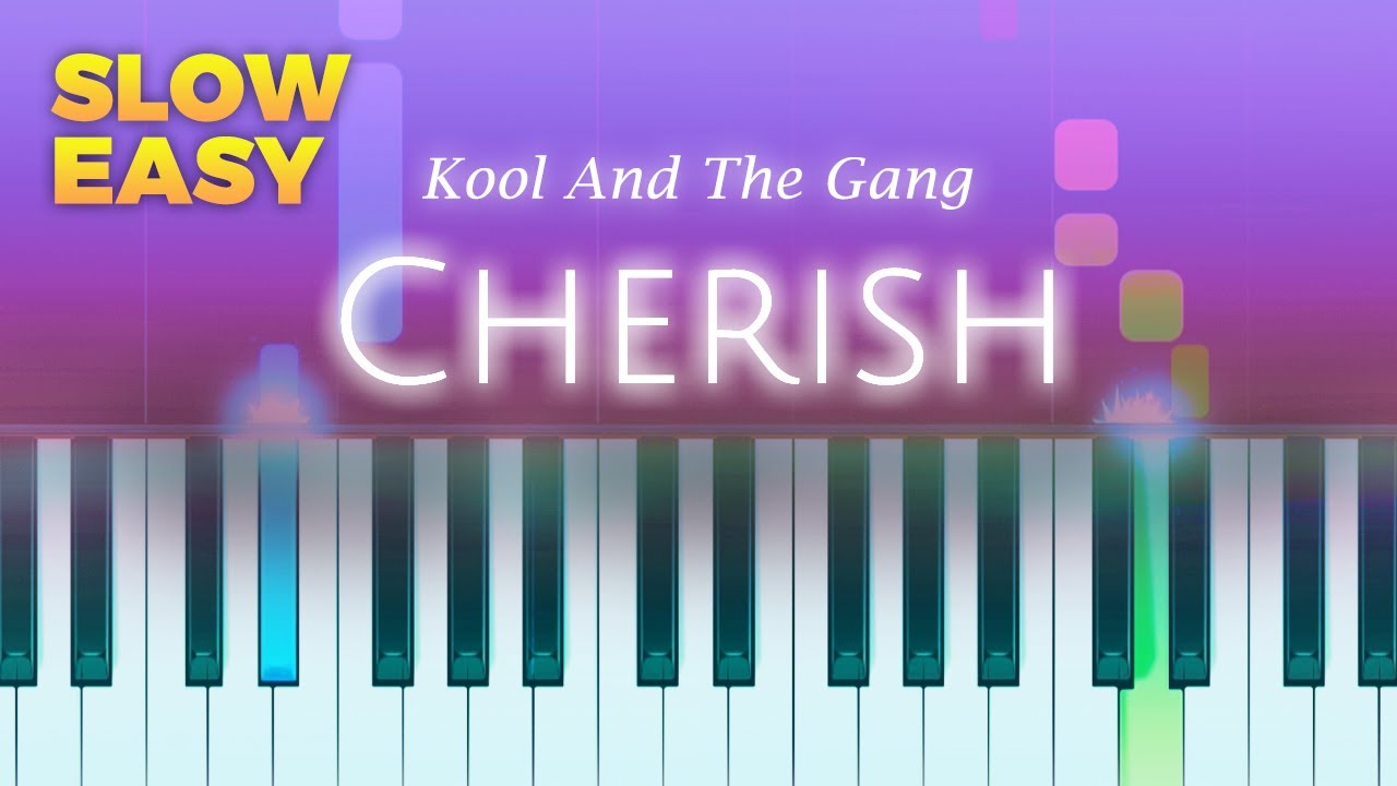 Kool And The Gang - Cherish - SLOW EASY Piano TUTORIAL by Piano Fun Play