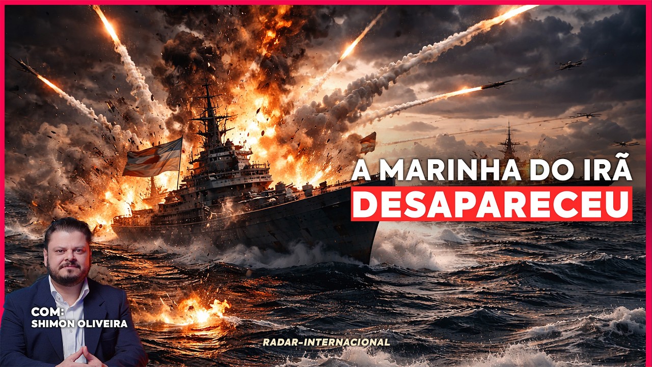 MARINHA DO IRÃ DESAPARECE EM HORAS — EUA E ISRAEL VIRAM O TABULEIRO