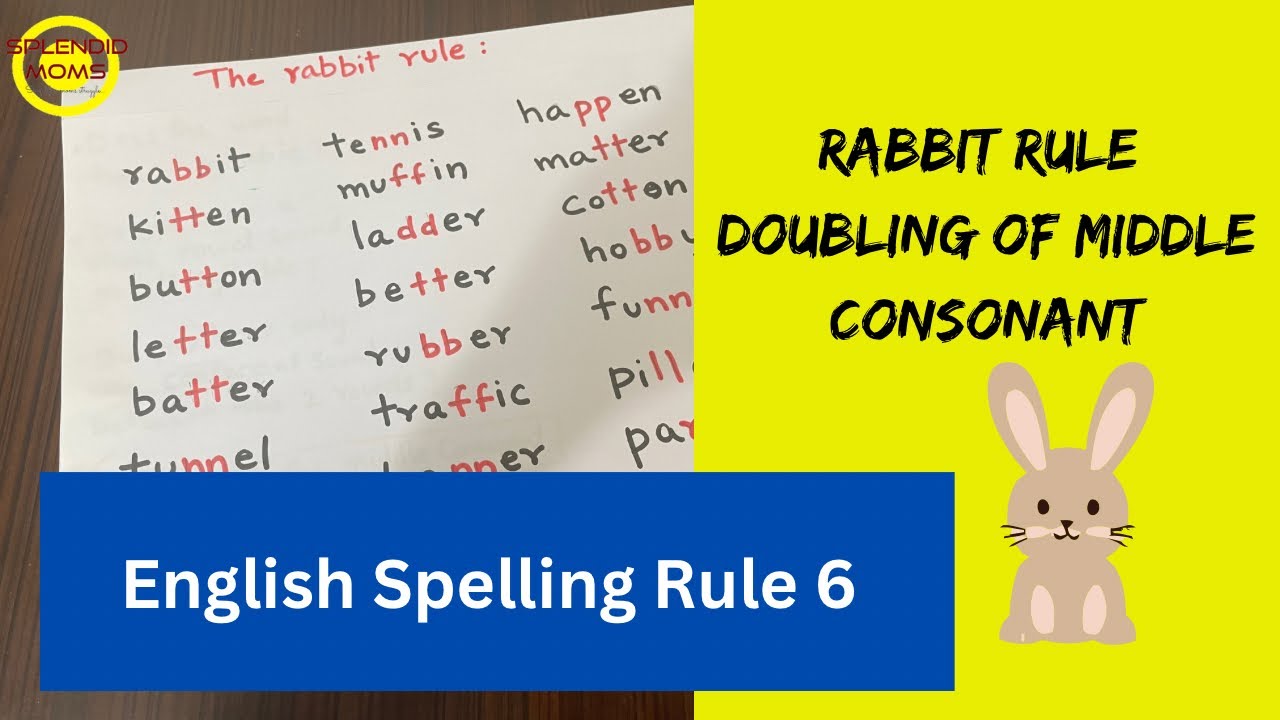 Rabbit Rule || English Spelling Rule 6 || Splendidmoms