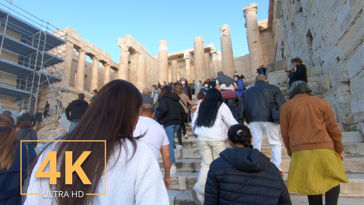 Acropolis Tour | Athens, Greece 🇬🇷 | 4K Walk | Parthenon | &Alpha;&theta;ή&nu;&alpha;, &Epsilon;&lambda;&lambda;ά&delta;&alpha; | 2022 @VirtualWalking
