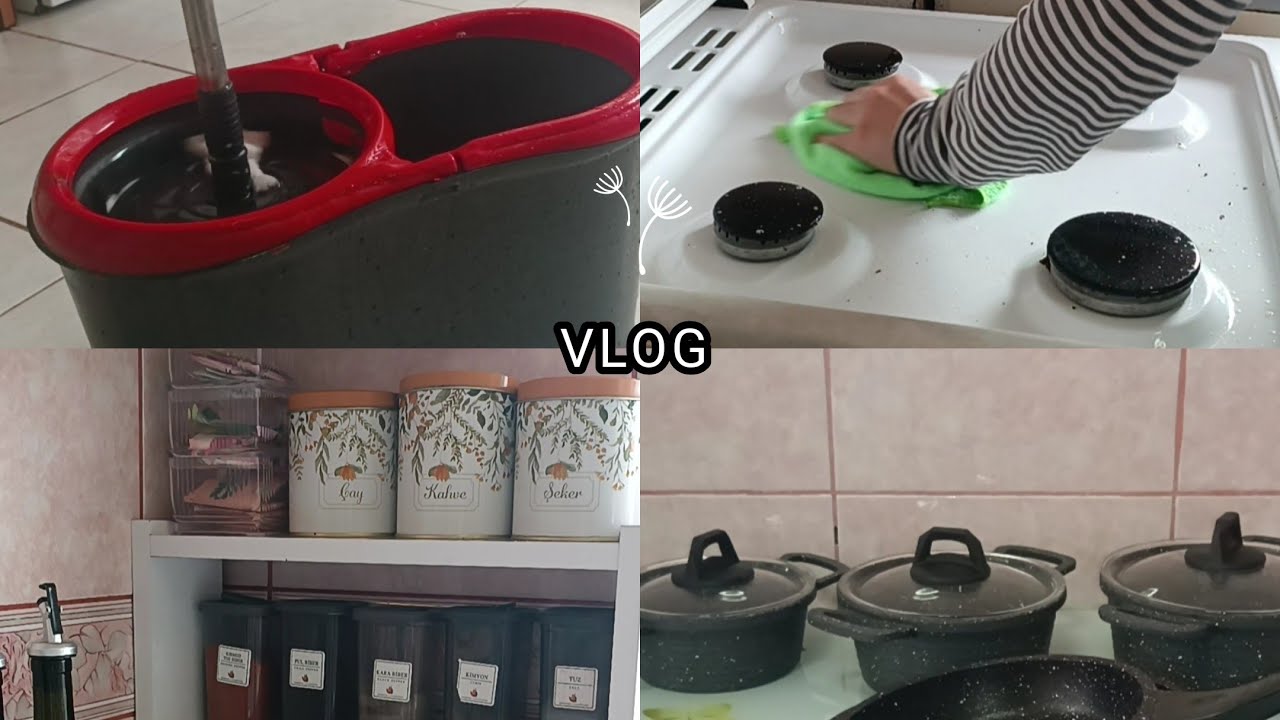 VLOG|| Dip Köşe Mutfak Temizliği 🧽🧹| Kardeşimin Hediyesi 🥰| Bakliyat Düzeni ✨| Tezgah Temizliği🧽