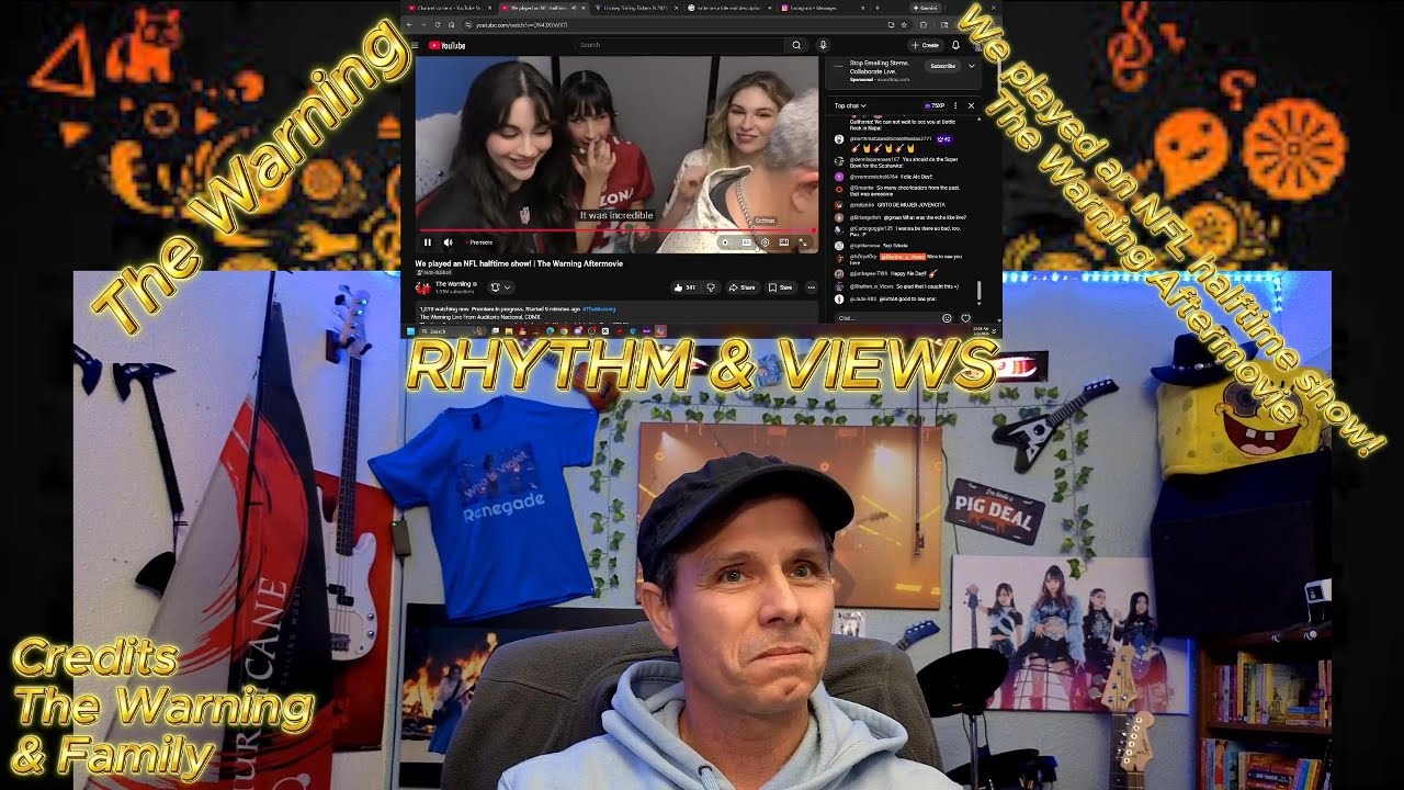 Special Treat💖The Warning We played an NFL halftime show! #reaction #thewarning #thewarningrockband