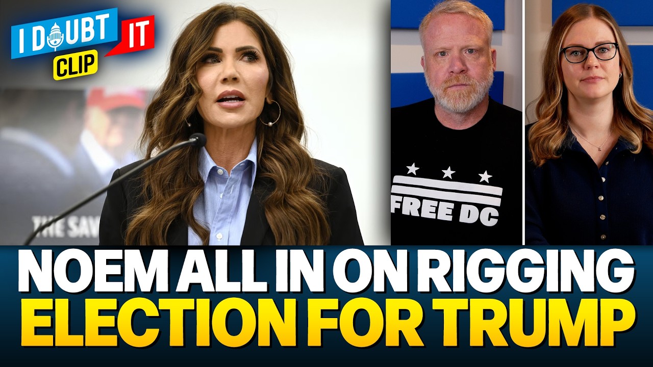 Kristi Noem PUBLICLY PLEDGES TO RIG ELECTIONS for Donald Trump!!!