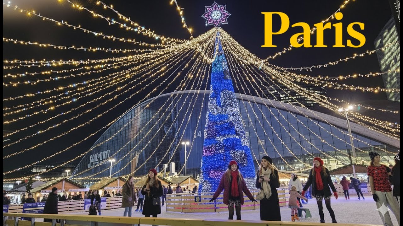 La Défense-Paris Christmas Market Walk at Night | November 21, 2025