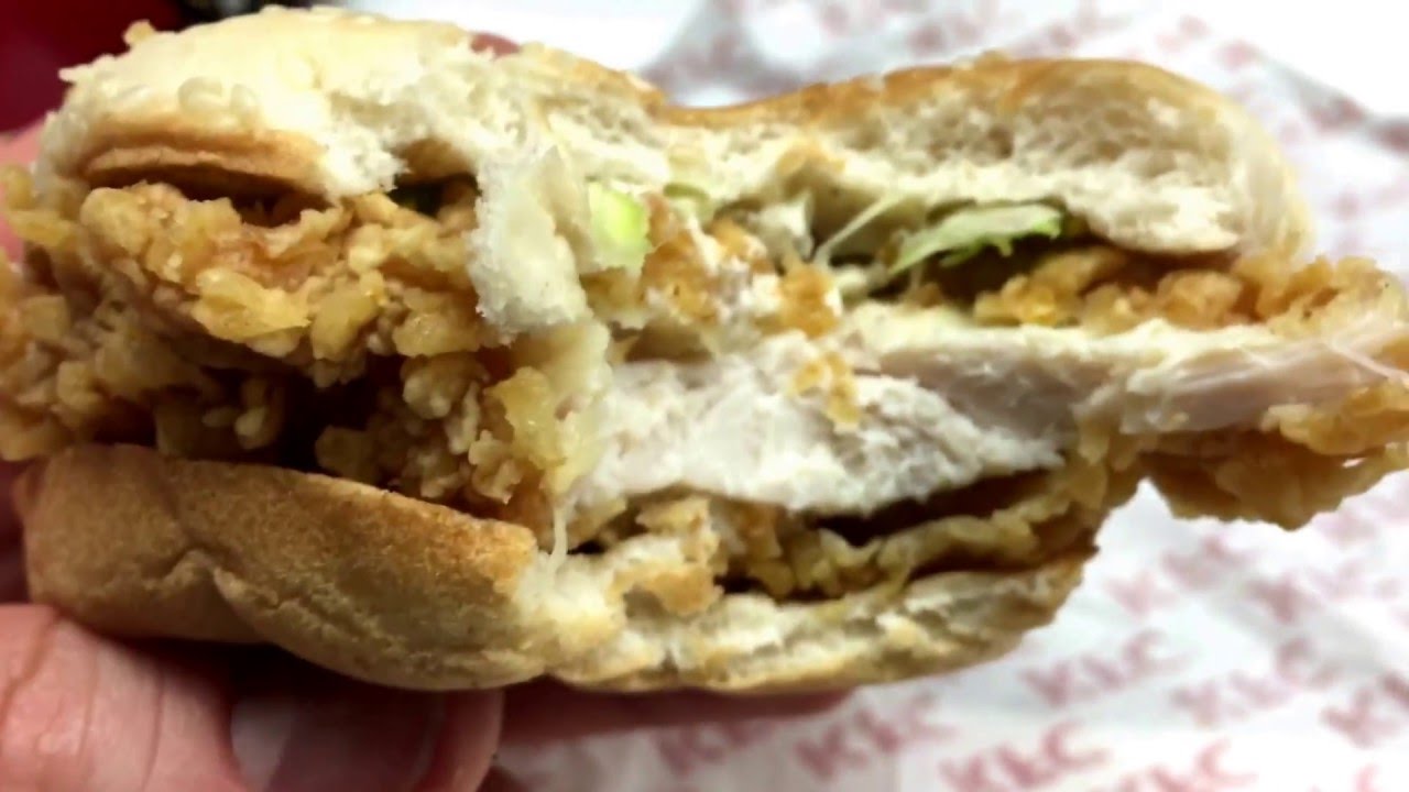 Double Crunch Burger KFC Kentucky Fried Chicken Sandwich