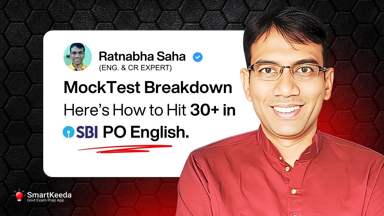 ✅ 30+ in SBI PO English | Live Proof + Strategy | आप भी कर सकते हो!