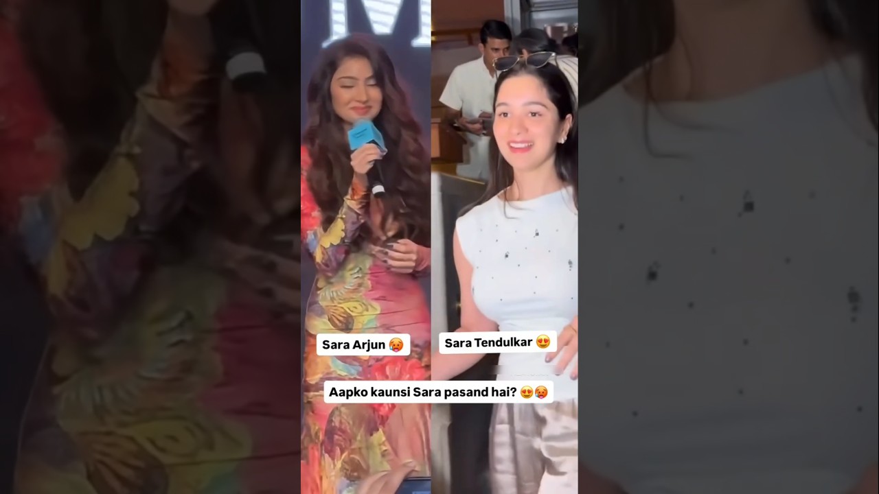 Ye sara Naam ki Ladki such Sundar Hoti hai Yar 😘😍🥰 #saraarjun #saraalikhan #saratendulkar