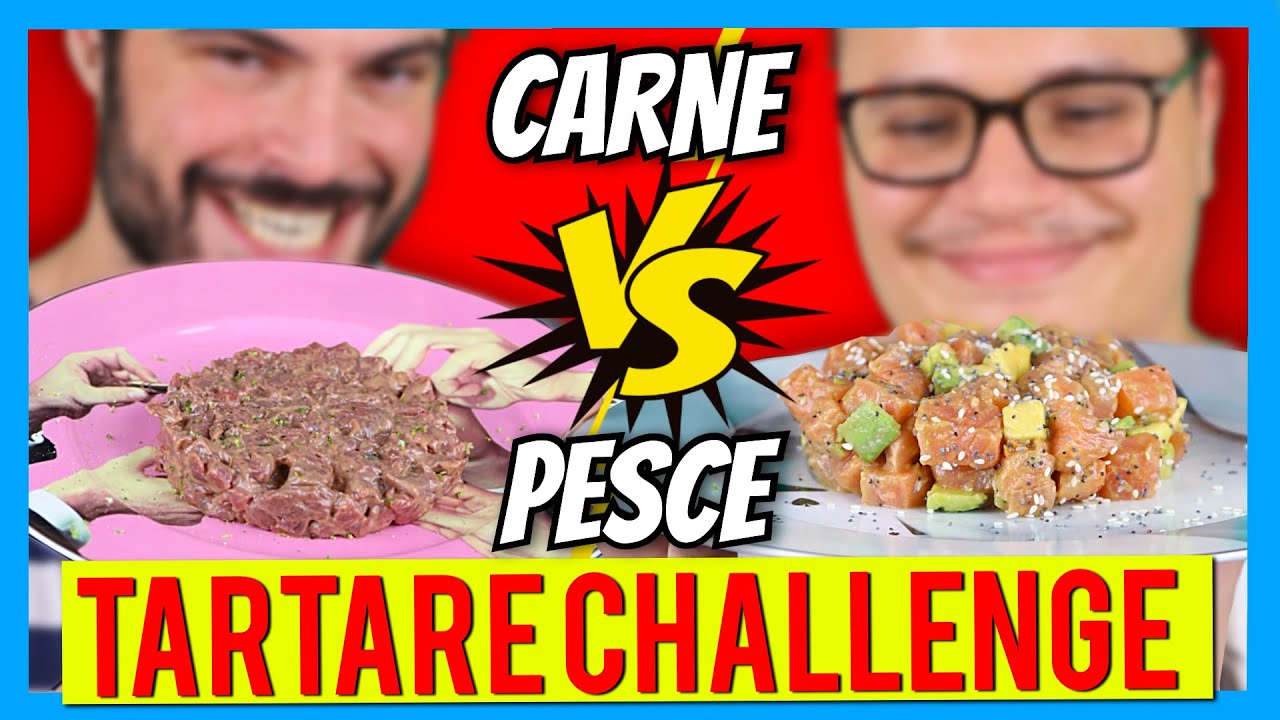 TARTARE CHALLENGE - carne contro pesce | Cucina Buttata
