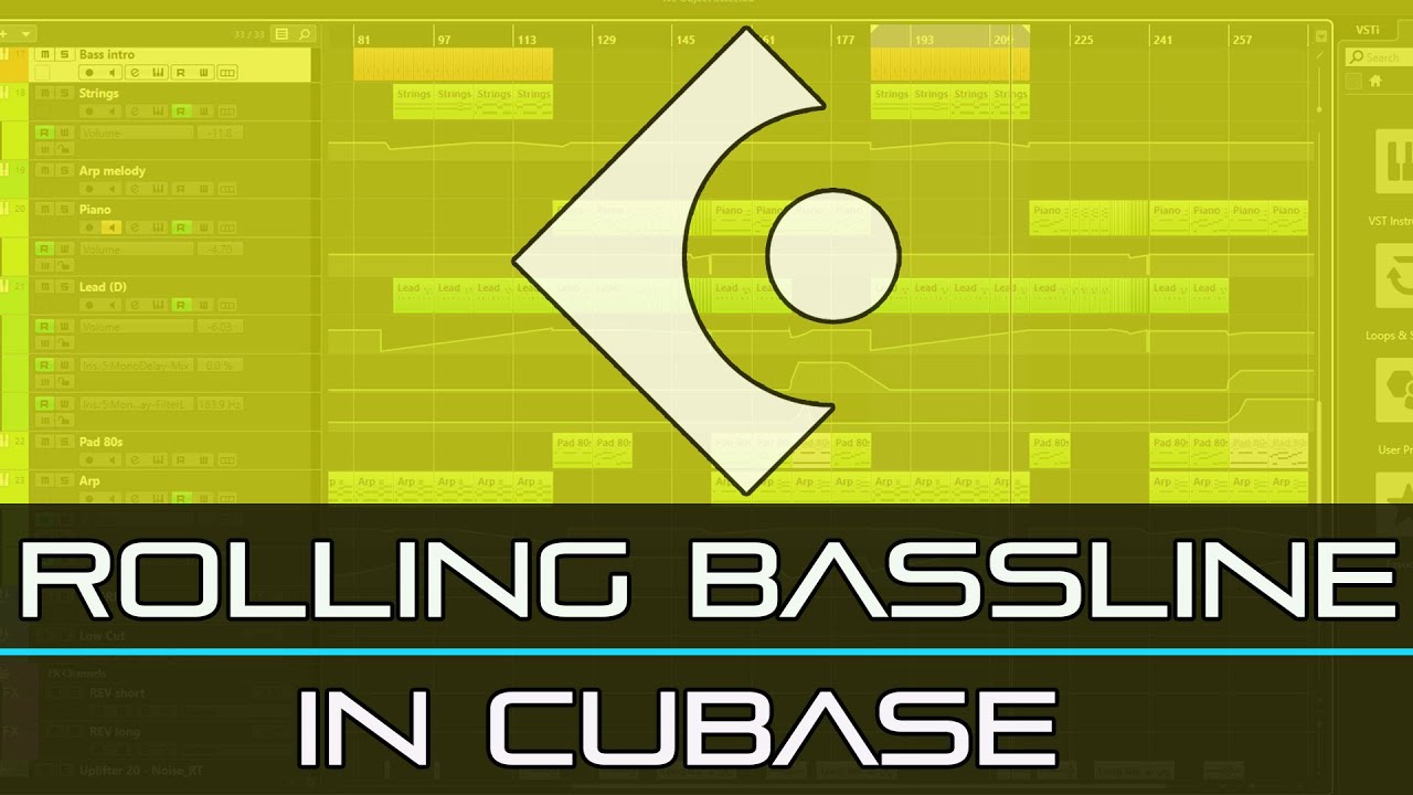 How To Make A Rolling Bassline Cubase Retrologue - Psytrance
