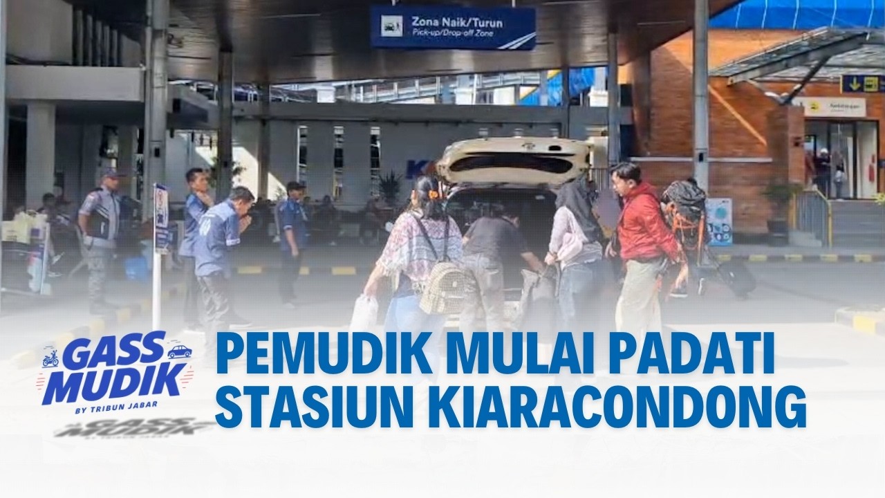 Stasiun Kiaracondong Mulai Padat, Pemudik Motor Ramai Lewati Arteri Bandung | GASS MUDIK