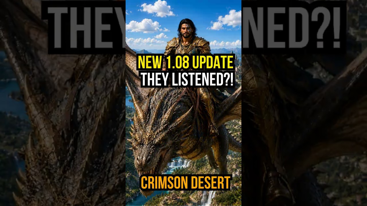 Crimson Desert 1.08 Update Changed EVERYTHING 😳 #crimsondesert #crimsondesertupdate #shorts