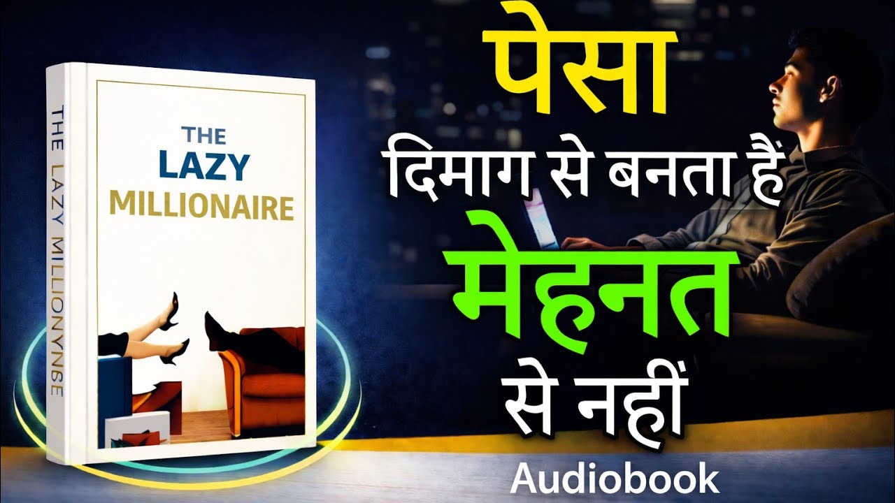 पैसा दिमाग से बनता है, मेहनत से नहीं || LAZY MILLIONAIRE || AUDIOBOOK SUMMARY IN HINDI 