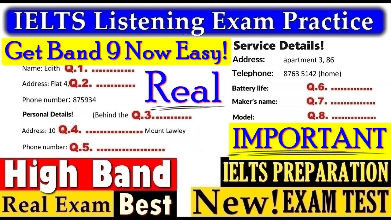 IELTS LISTENING PRACTICE TEST 2025 WITH ANSWERS | 01.08.2025