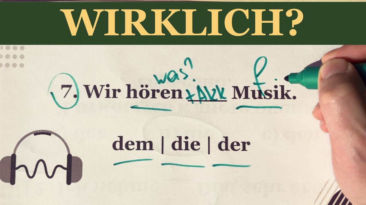 Der oder den? Genau hier beginnt das Chaos