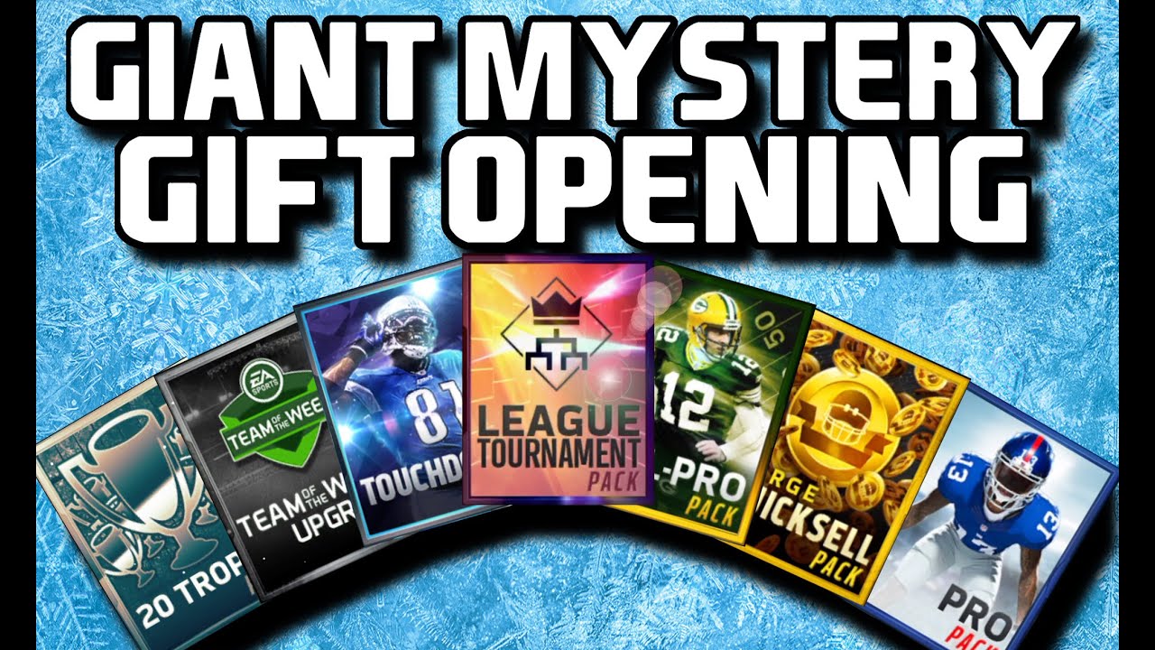 GIANT MYSTERY GIFT OPENING!! - Madden Mobile 16
